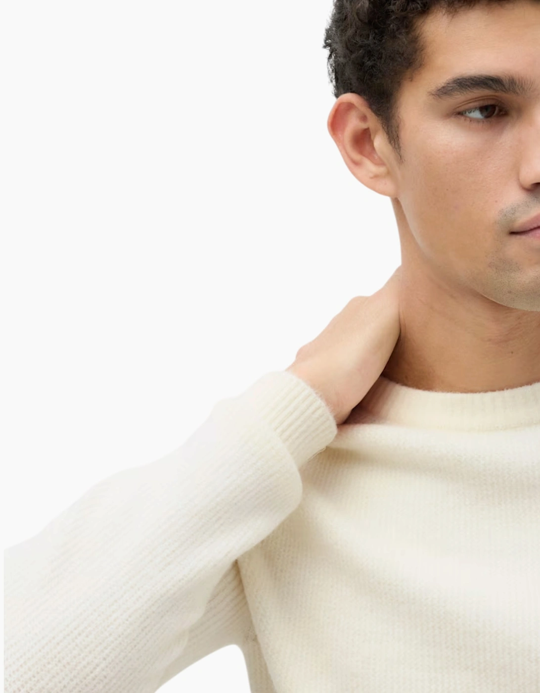 M&S Mens Supersoft Jumper with Wool Regular Fit Long Sleeve Sweatshirt