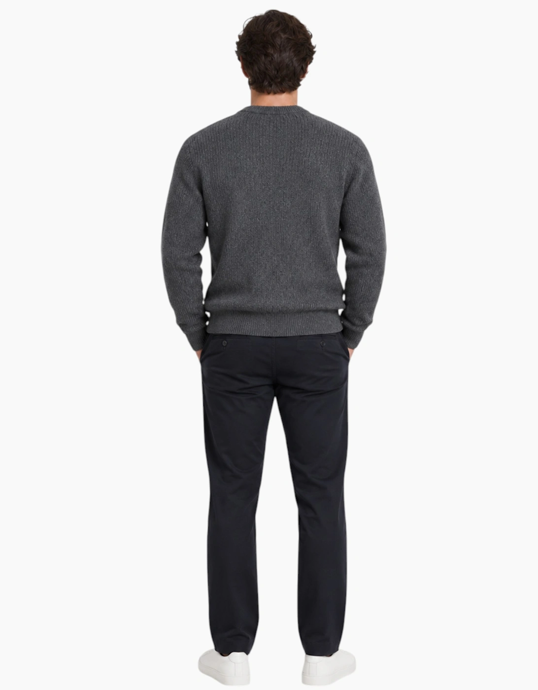 M&S Mens Supersoft Jumper with Wool Regular Fit Long Sleeve Sweatshirt