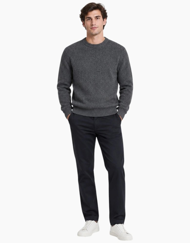 M&S Mens Supersoft Jumper with Wool Regular Fit Long Sleeve Sweatshirt