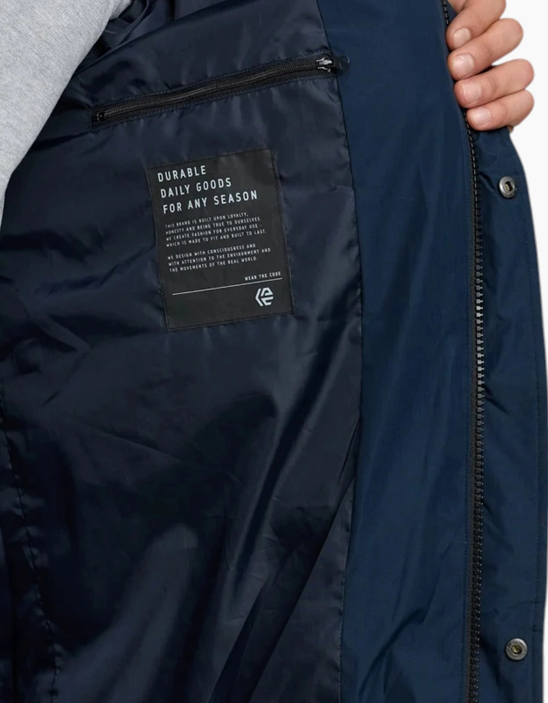 Indicode Mens Parka INPazze Jacket Puffer Hooded Warm Waterproof Long Coat