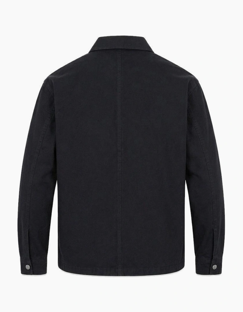 Lyle & Scott Washed Overshirt Jet Black