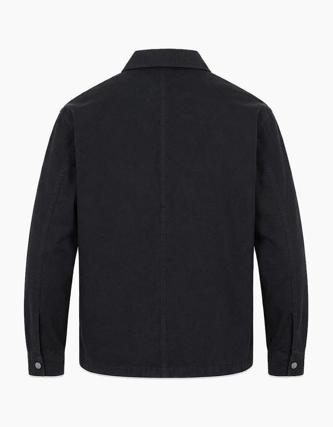 Lyle & Scott Washed Overshirt Jet Black