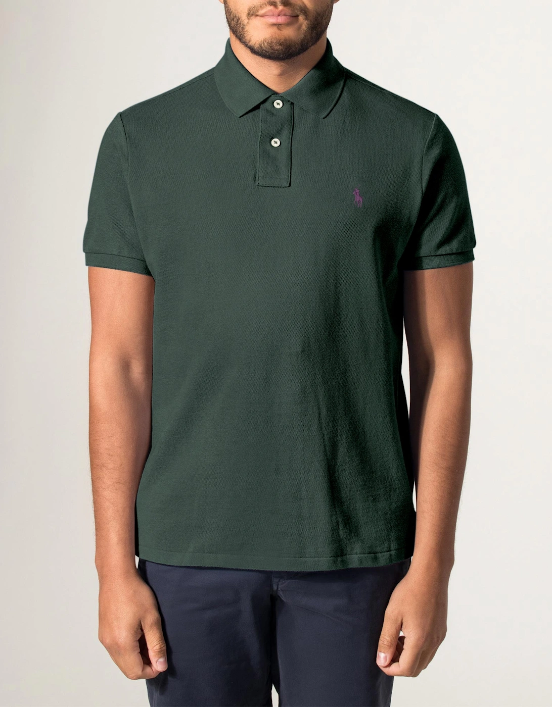 Custom Slim Fit Mesh Polo Shirt