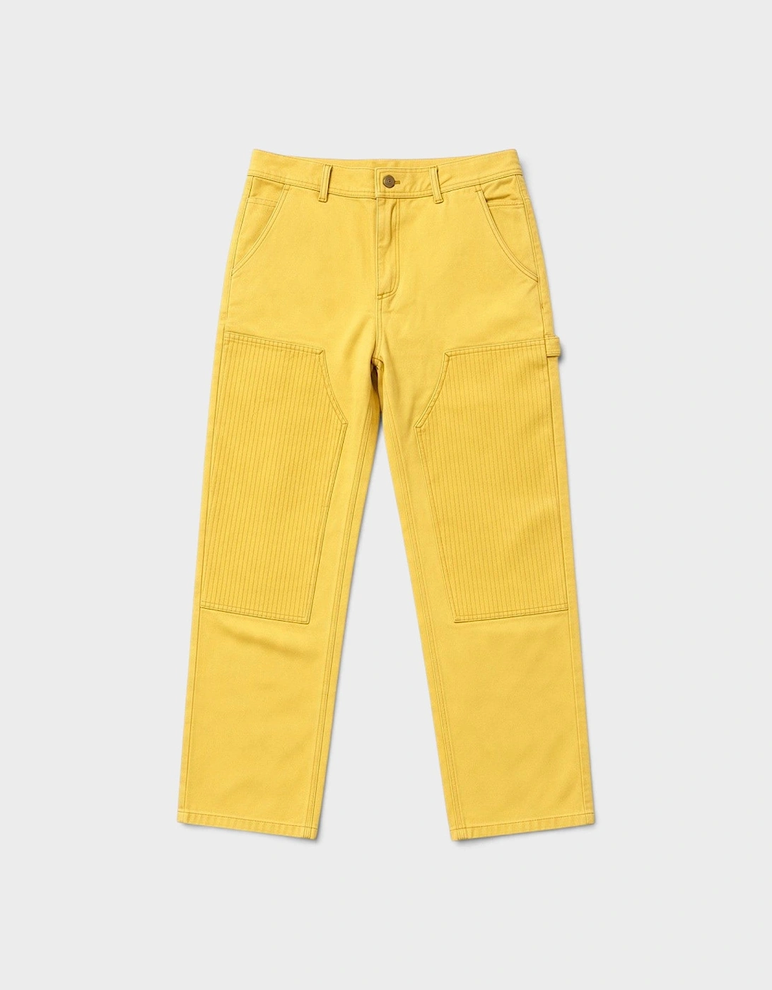 Double Knee Workwear Pants Yellow