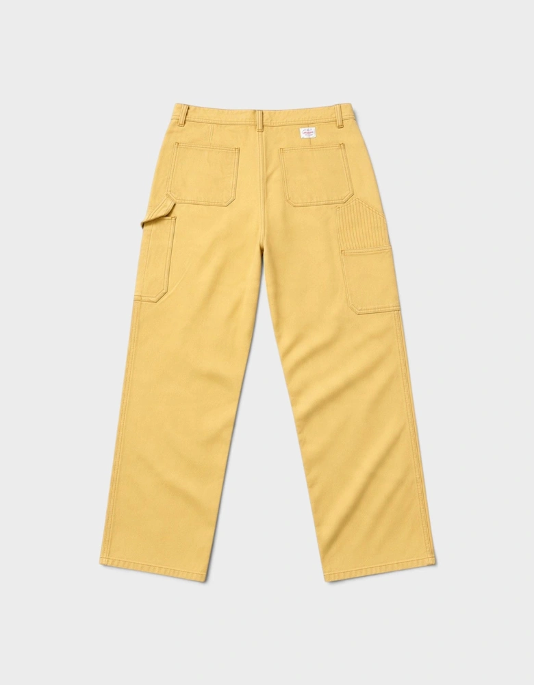 Double Knee Workwear Pants Yellow
