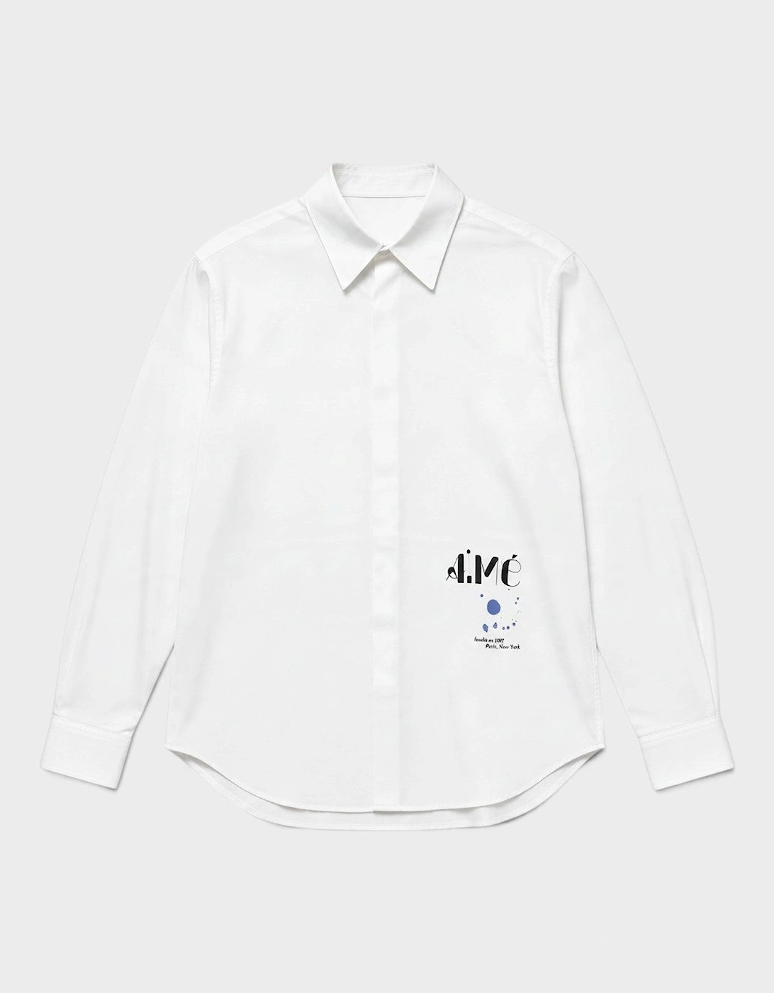 Printed Studio Shirt Bright White