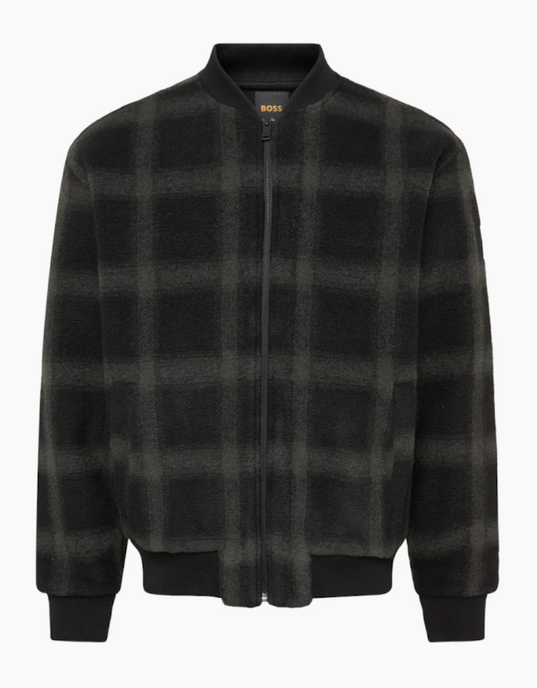 BOSS Orange Ze CheckBomber Jacket 001 Black