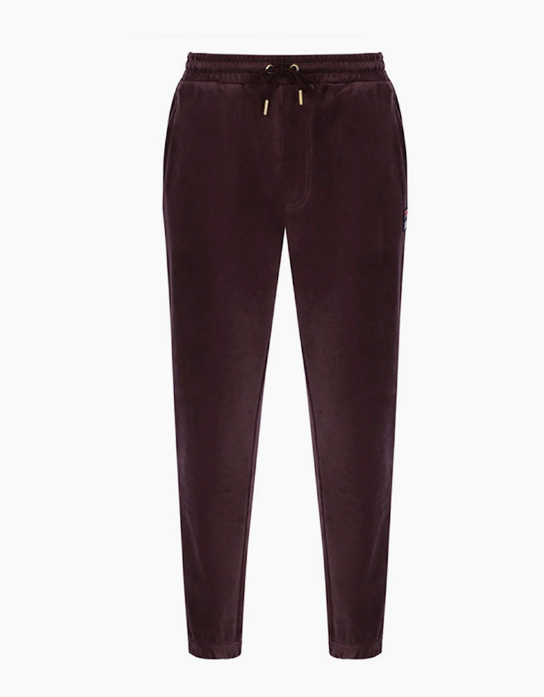 Fila Vintage Velour Eddie 2 Track Pant Joggers - Fudge Brown