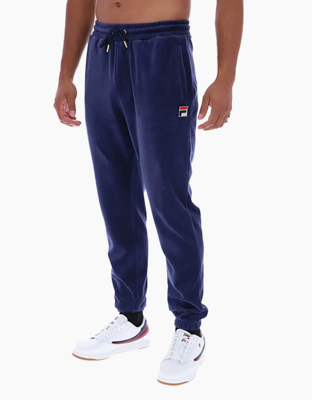 Fila Vintage Velour Eddie 2 Track Pant Joggers - Fila Navy