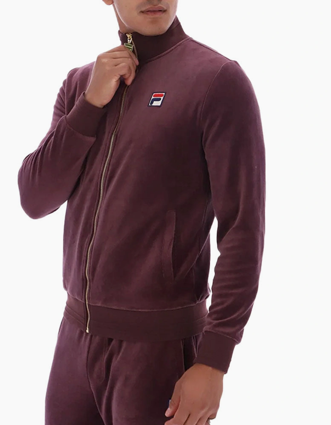 Fila Vintage Nero 2 Velour Track Jacket - Fudge Brown