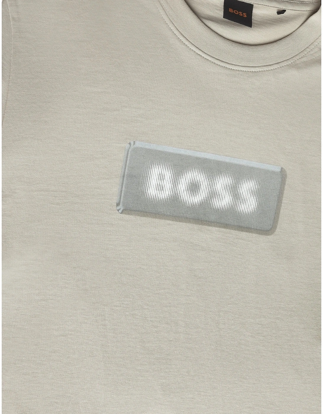 BOSS Orange Te Effect T-Shirt 271 L Beige