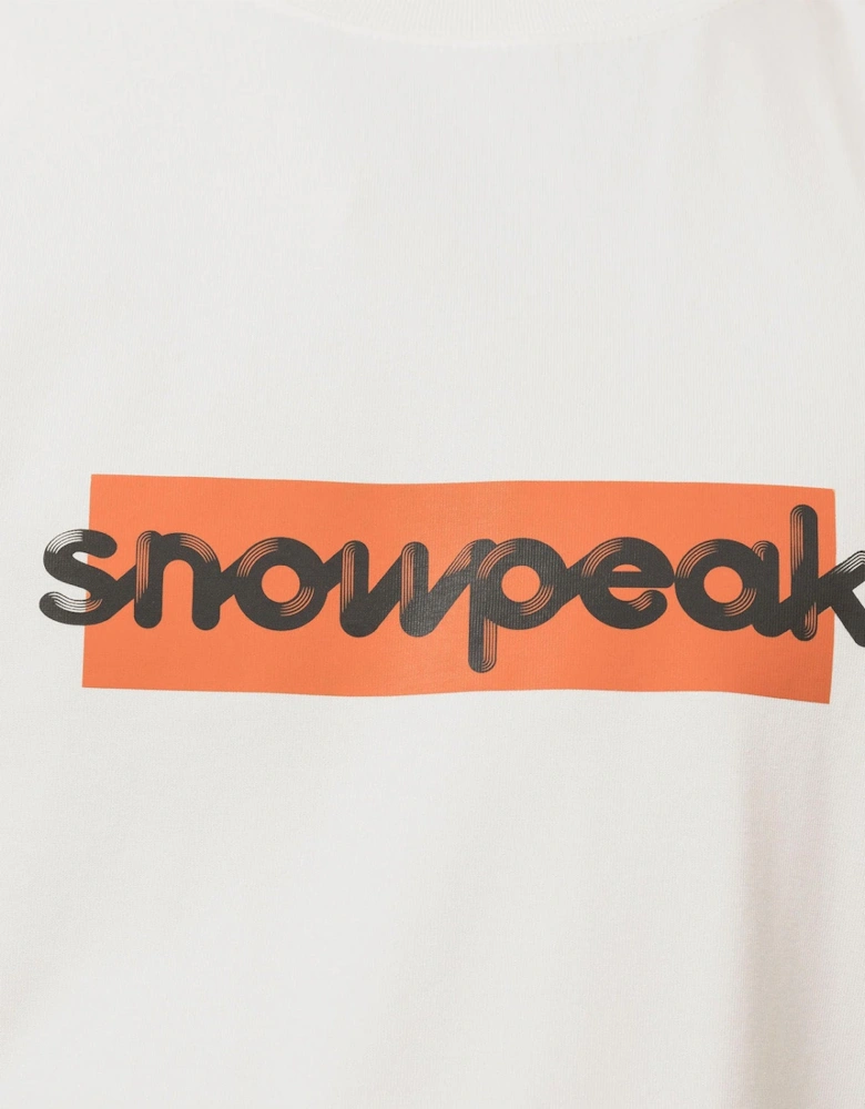 Snow Peak Reflective Typography T-Shirt