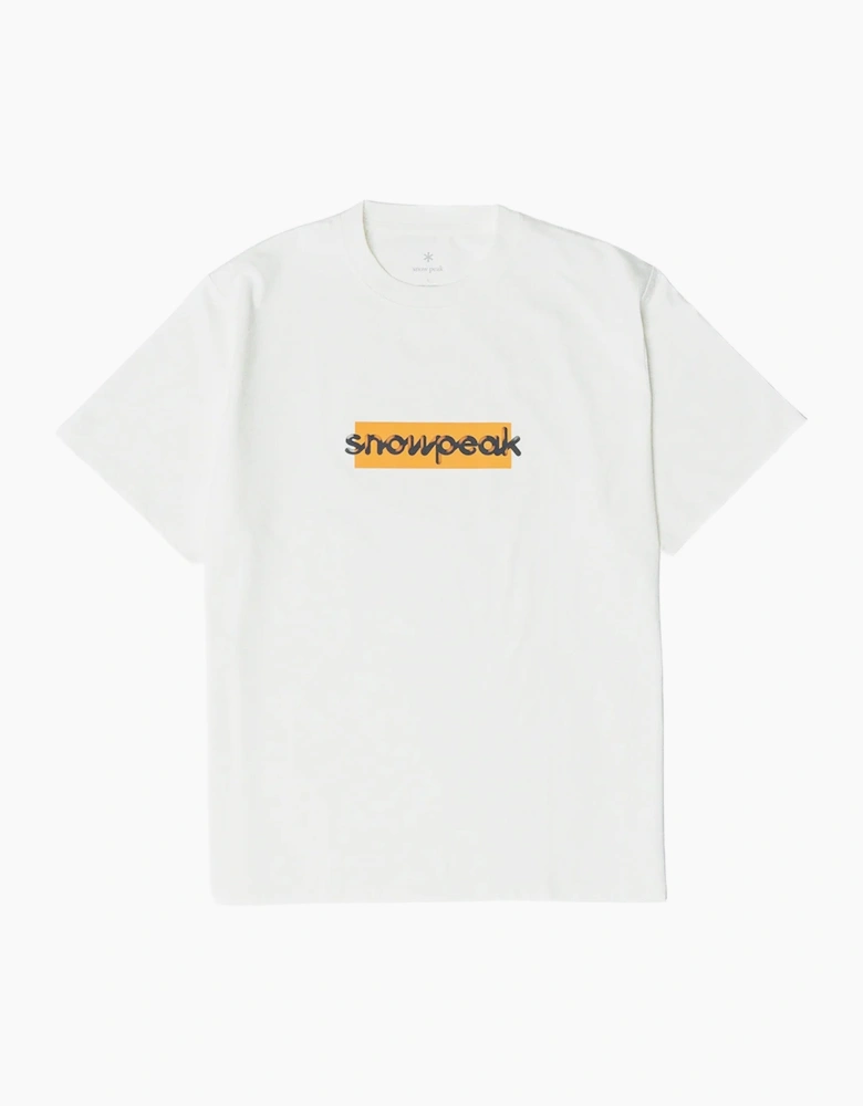 Snow Peak Reflective Typography T-Shirt