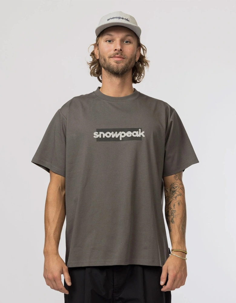Snow Peak Reflective Typography T-Shirt