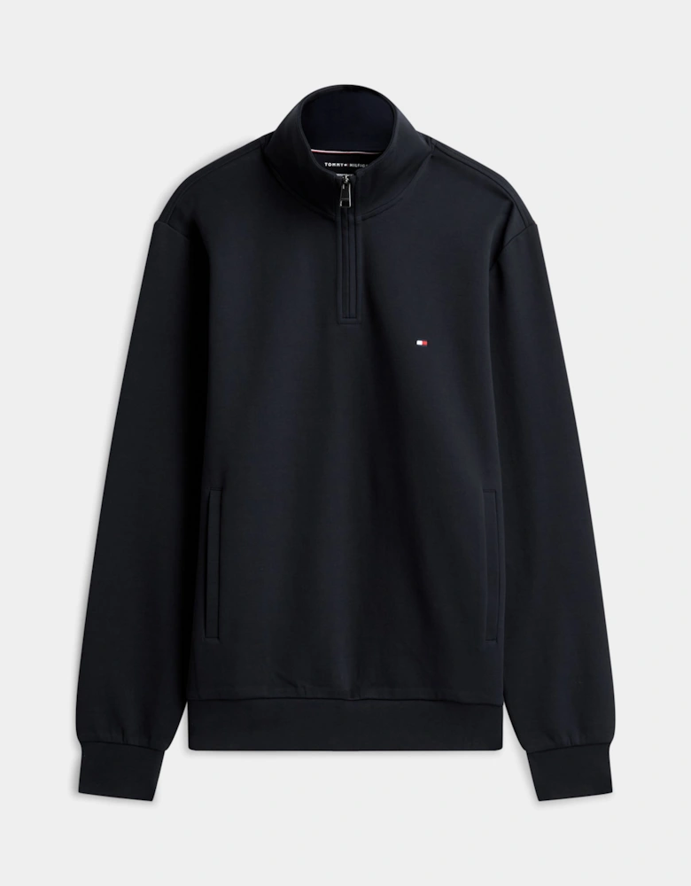 Tommy Hilfiger Essential Intechno Mens Half Zip Sweatshirt - Desert Sky