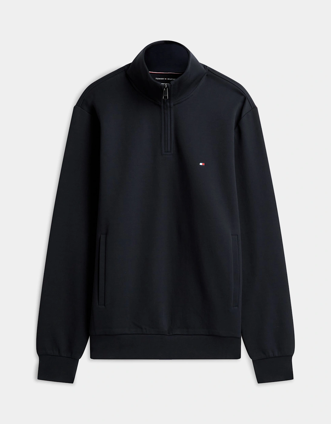 Tommy Hilfiger Essential Intechno Mens Half Zip Sweatshirt - Desert Sky