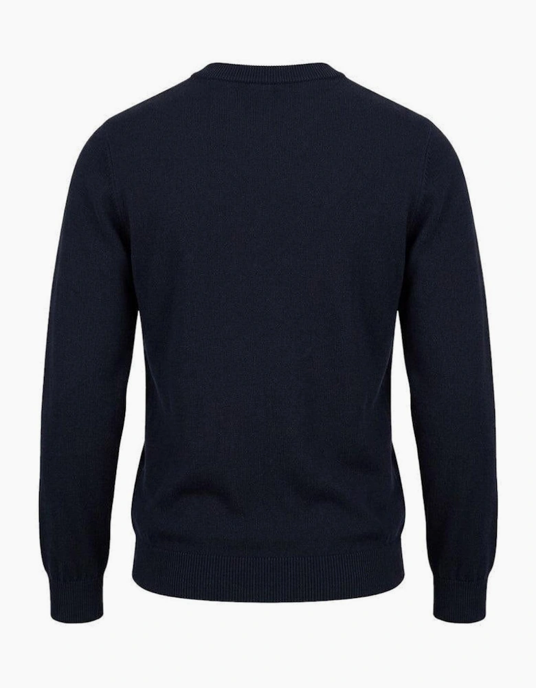 Lyle & Scott Archive Revisited Argyle Knitted Jumper Dark Navy