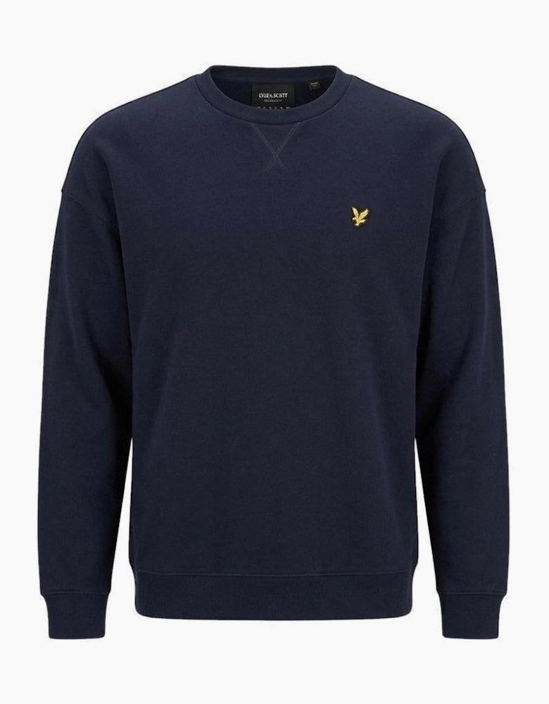 Lyle & Scott Heavyweight Crew Neck Sweatshirt Dark Navy