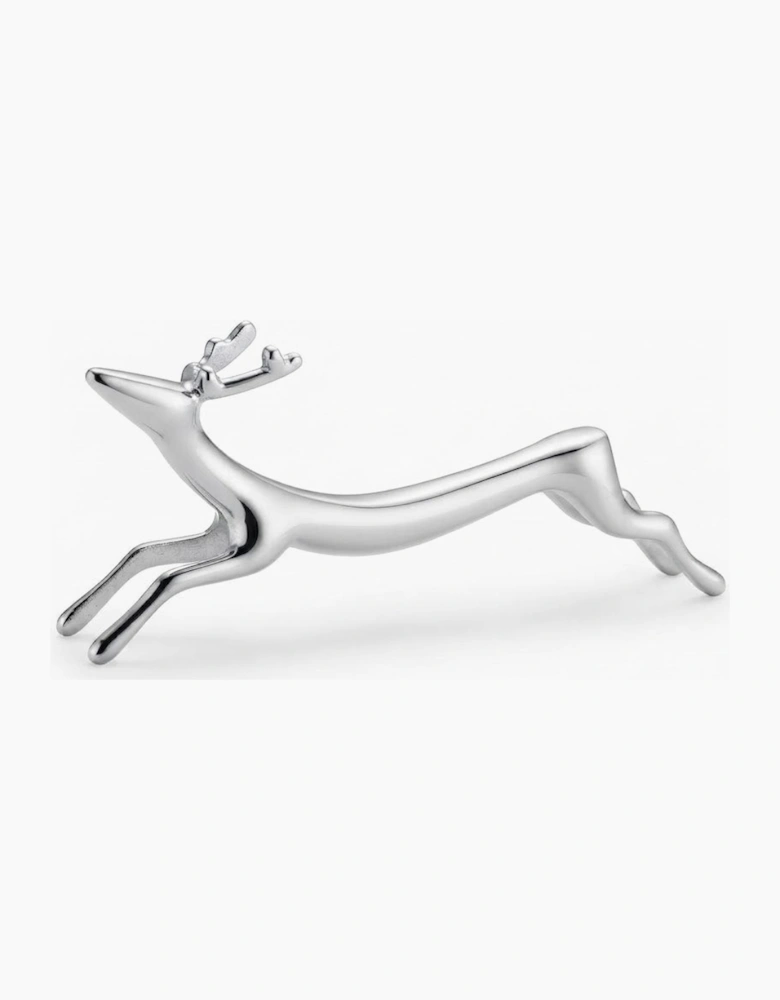 Silver Reindeer Chrome Chopstick & Knife Rest