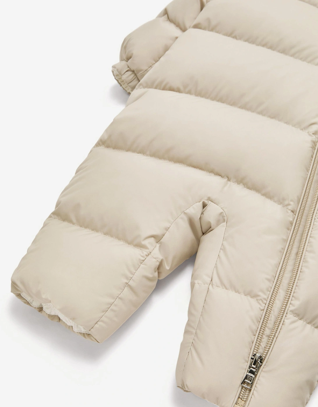 Moncler Enfant Baby Down Padded Yorick Snowsuit in Beige