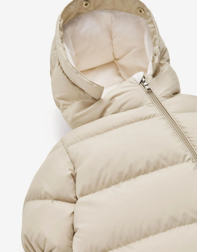 Moncler Enfant Baby Down Padded Yorick Snowsuit in Beige