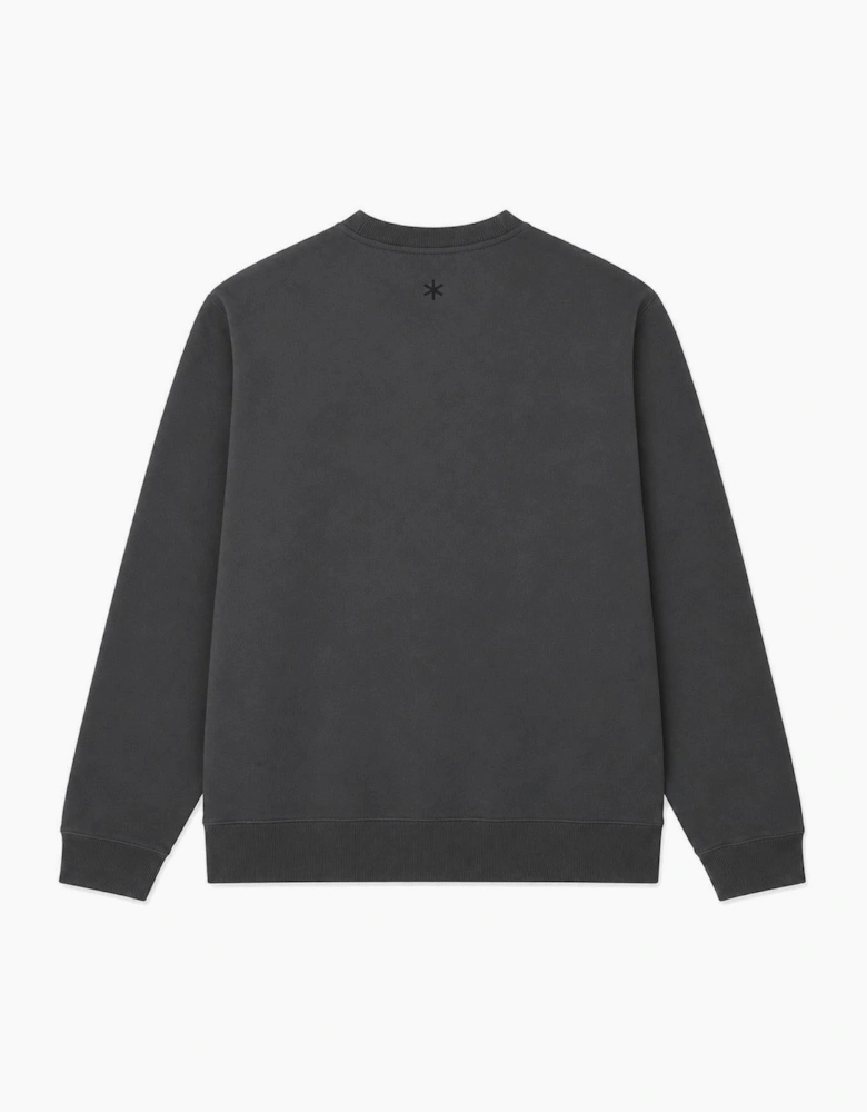 Snow Peak Square Logo Sweatshirt Charcoal