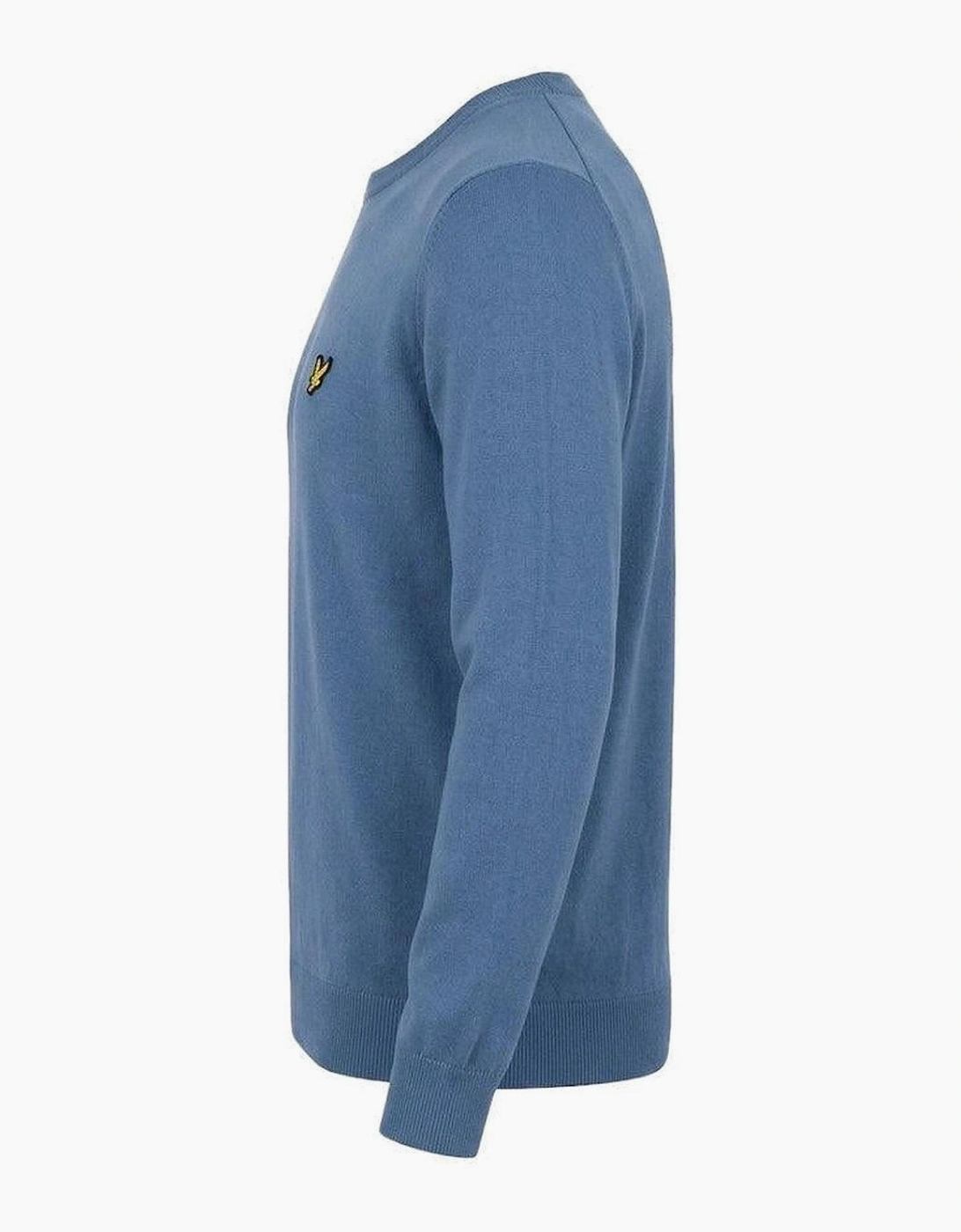 Lyle & Scott Cotton Merino Crew Neck Jumper Power Blue