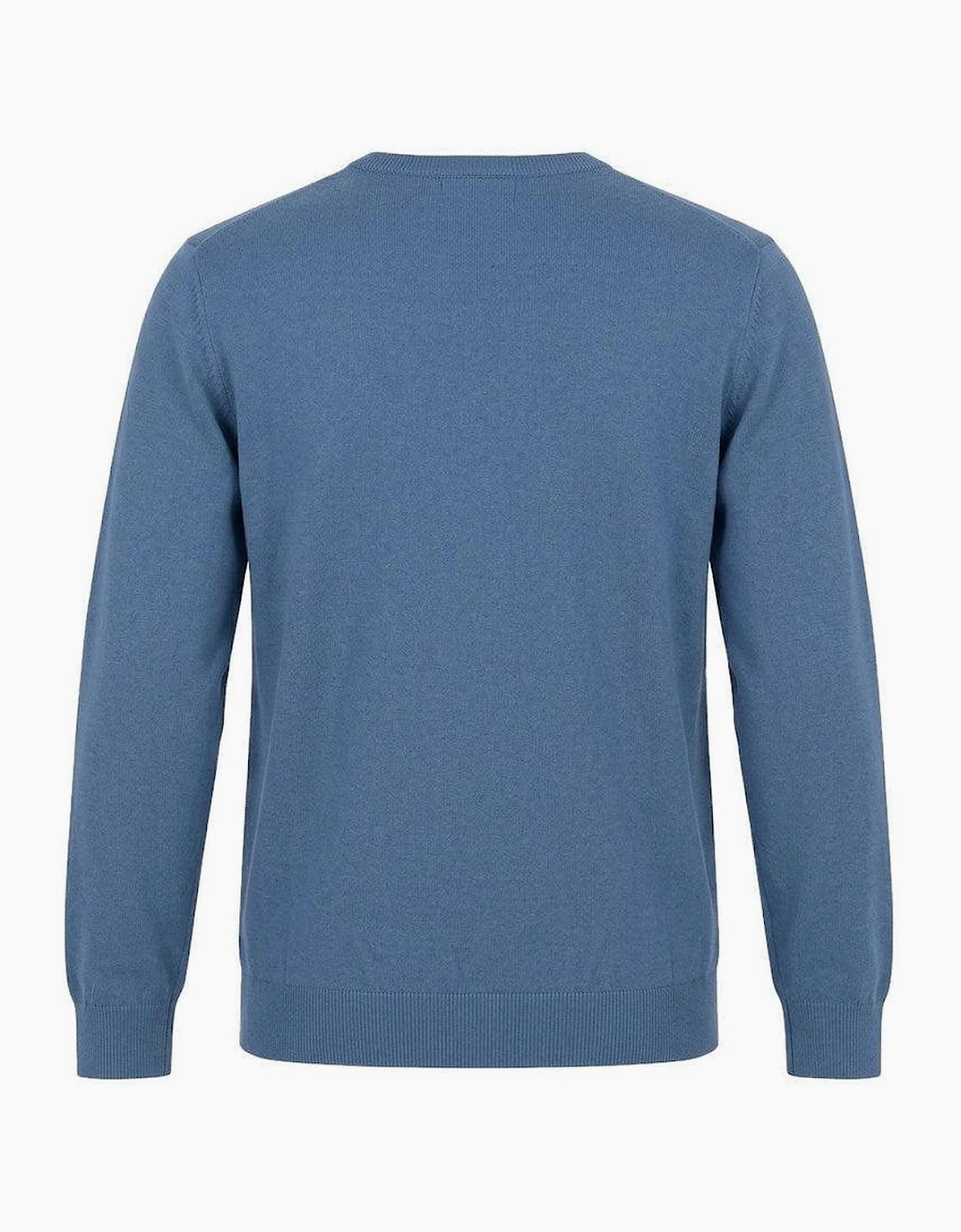 Lyle & Scott Cotton Merino Crew Neck Jumper Power Blue