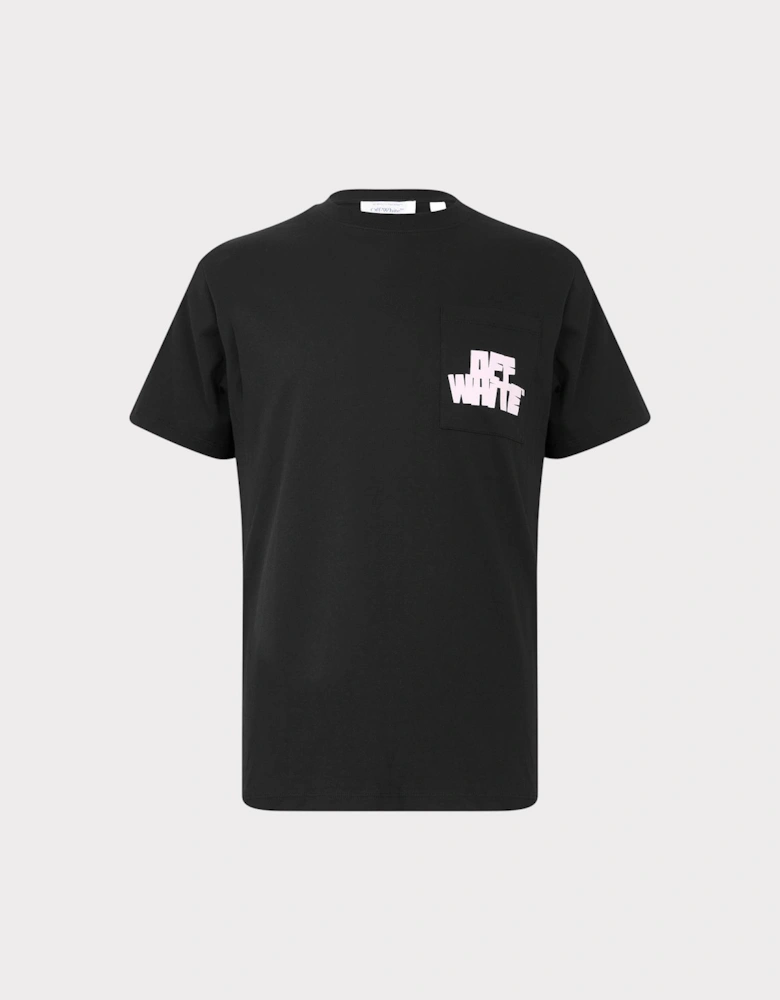 Hand Arrow Short Sleeve Slim Fit T Shirt Black