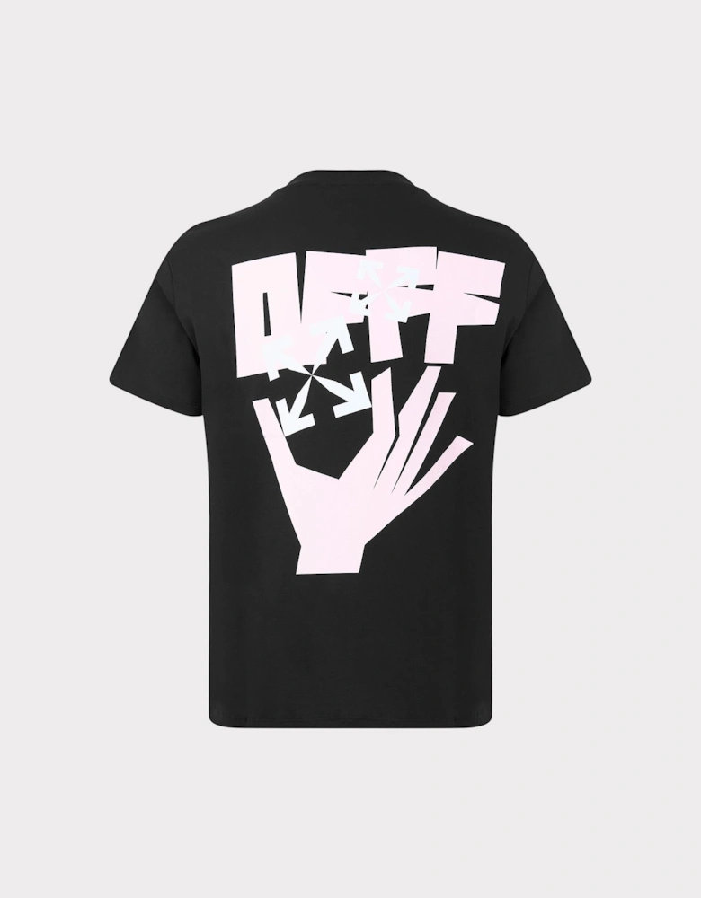 Hand Arrow Short Sleeve Slim Fit T Shirt Black