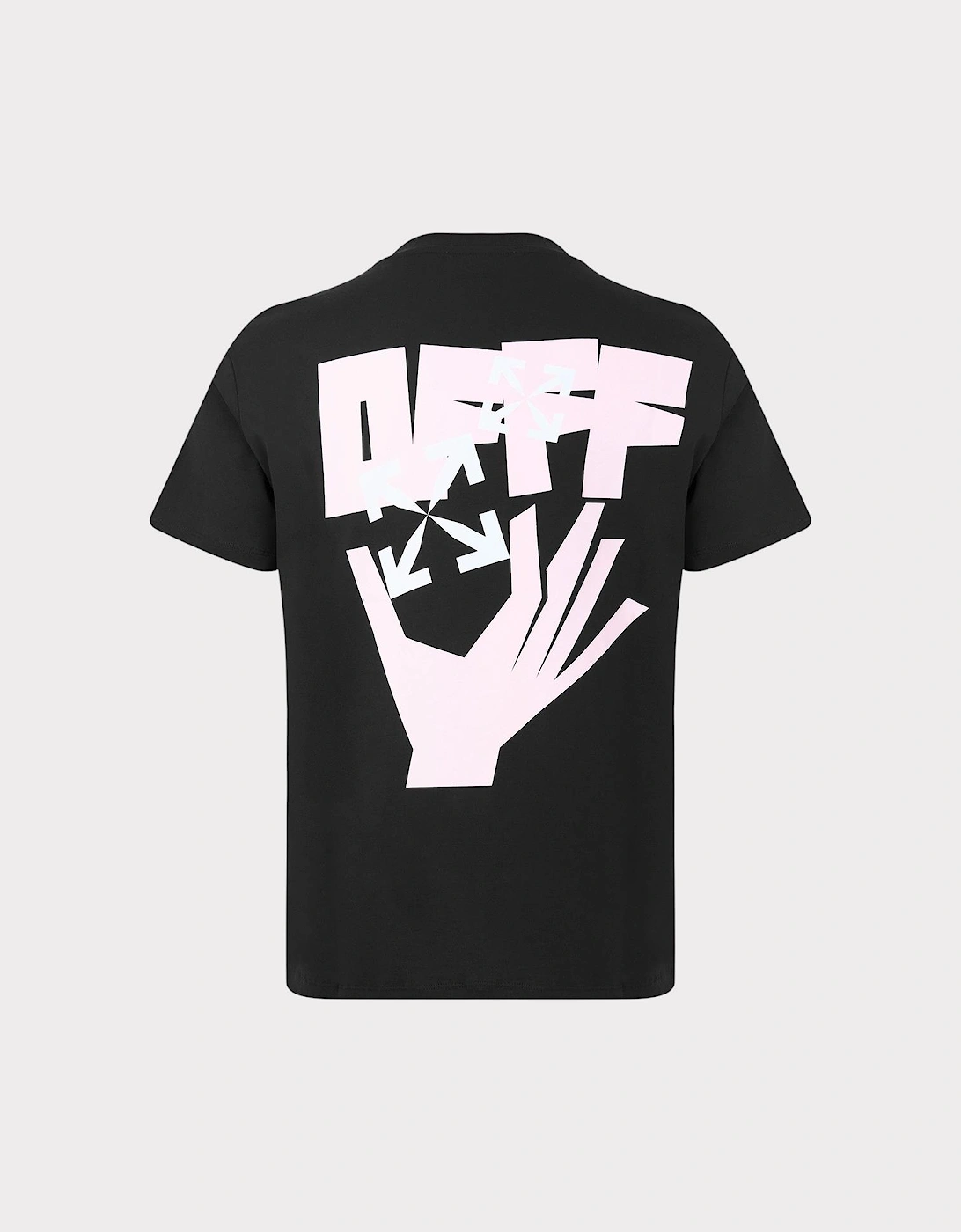 Hand Arrow Short Sleeve Slim Fit T Shirt Black