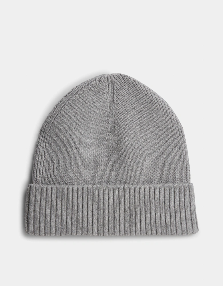 Tommy Hilfiger TH Flag Mens Pima Cotton Beanie - Medium Grey Heather