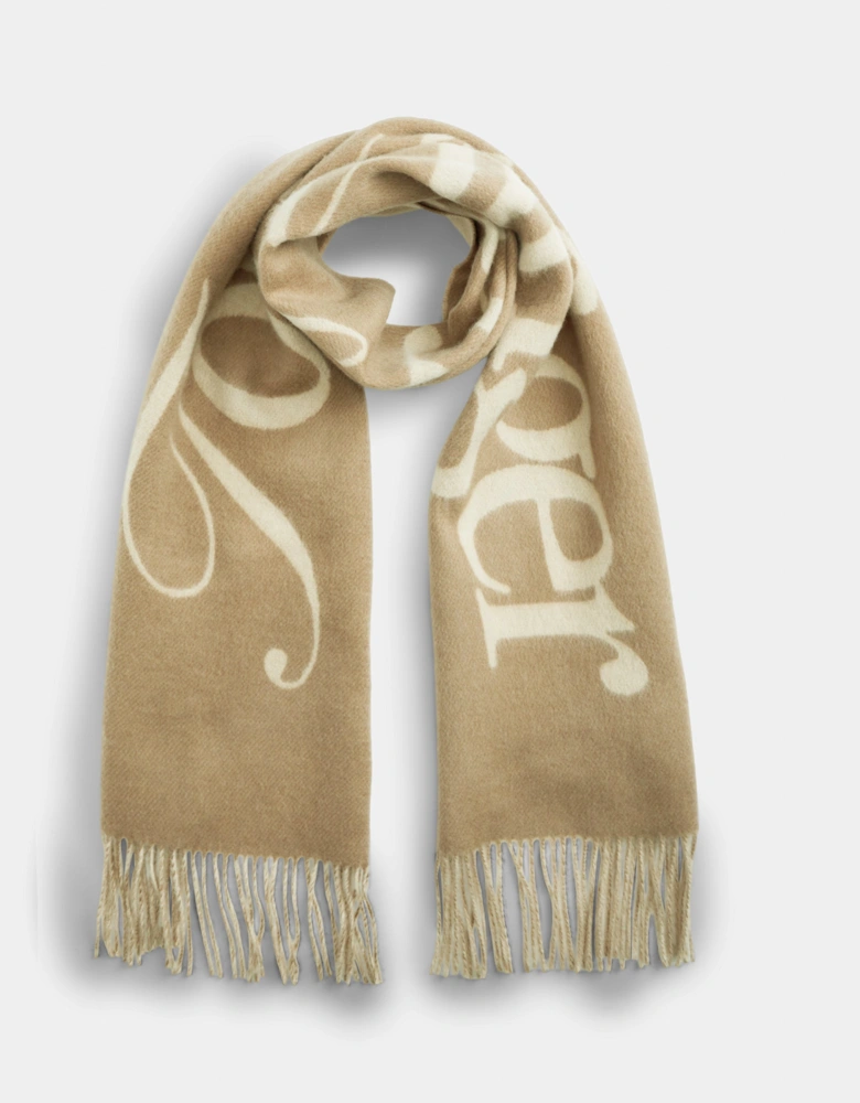Tommy Hilfiger TH Script Womens Woven Scarf - Tundra Moss