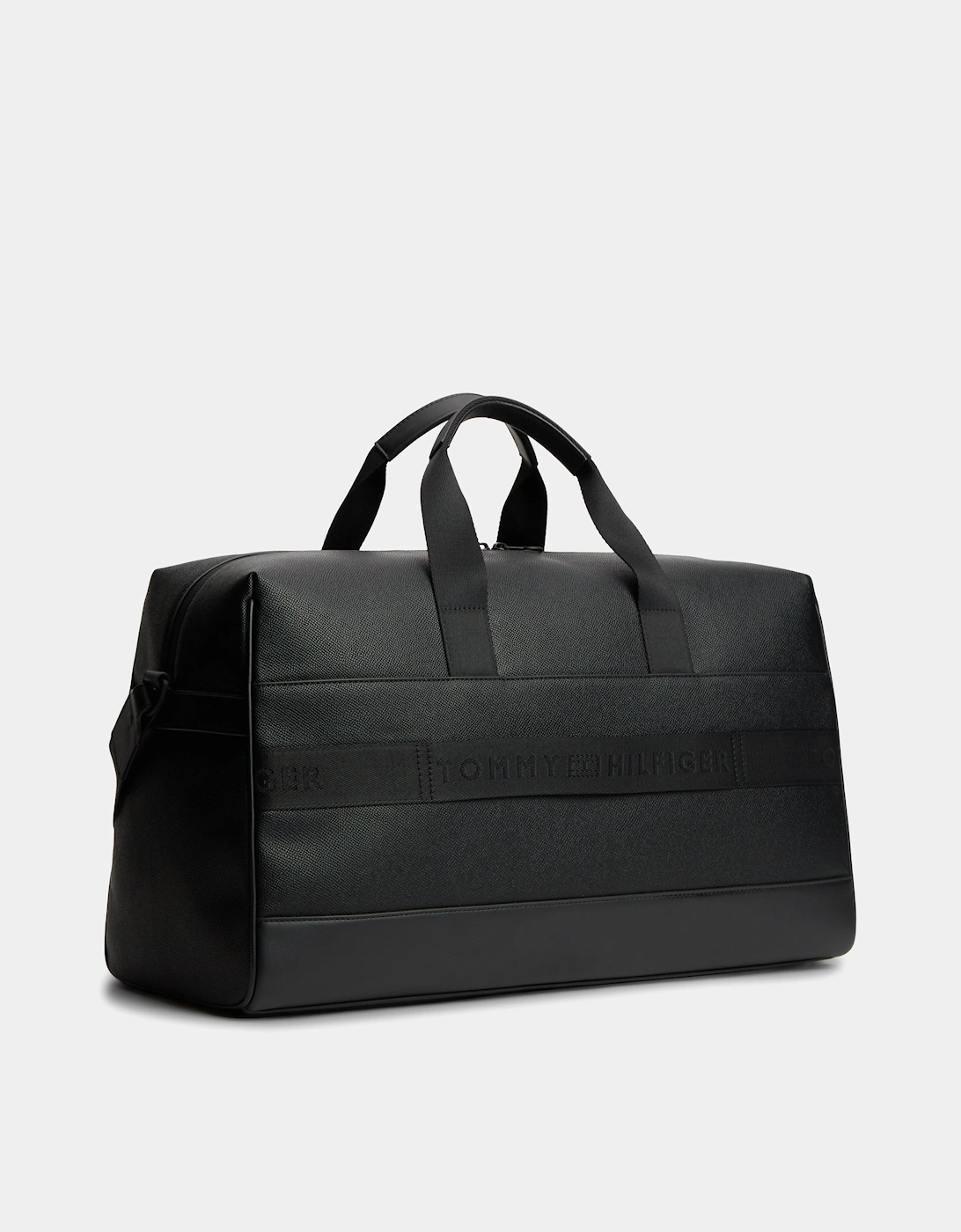 Tommy Hilfiger TH Modern Monogram Mens Duffle Bag - Black