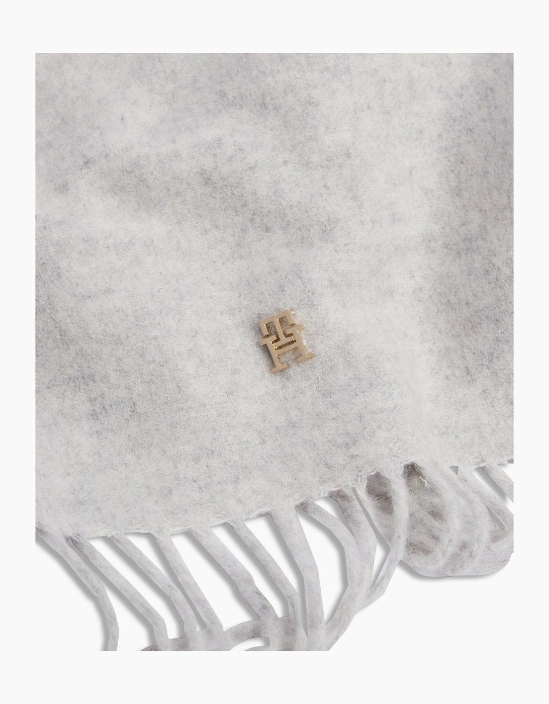 Tommy Hilfiger TH Elevated Chic Womens Woven Scarf - Light Grey Heather