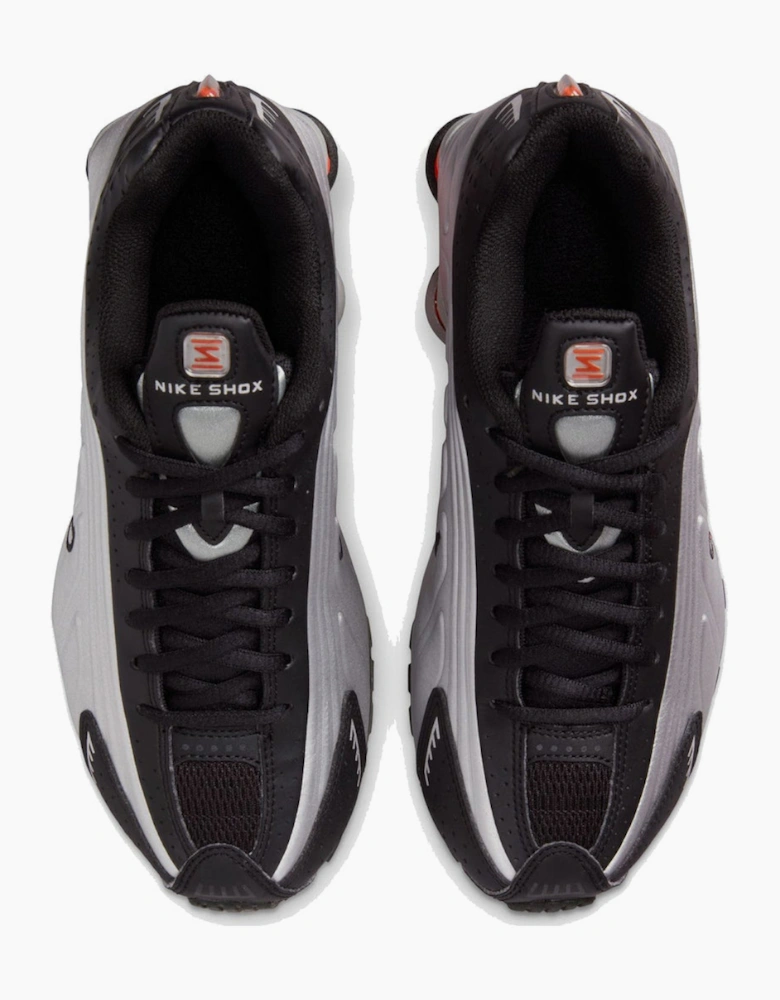 Nike Shox GS R4 Metallic Silver Trainers