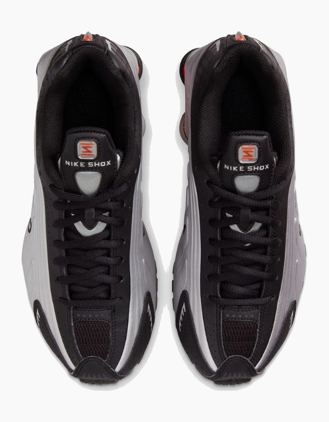 Nike Shox GS R4 Metallic Silver Trainers