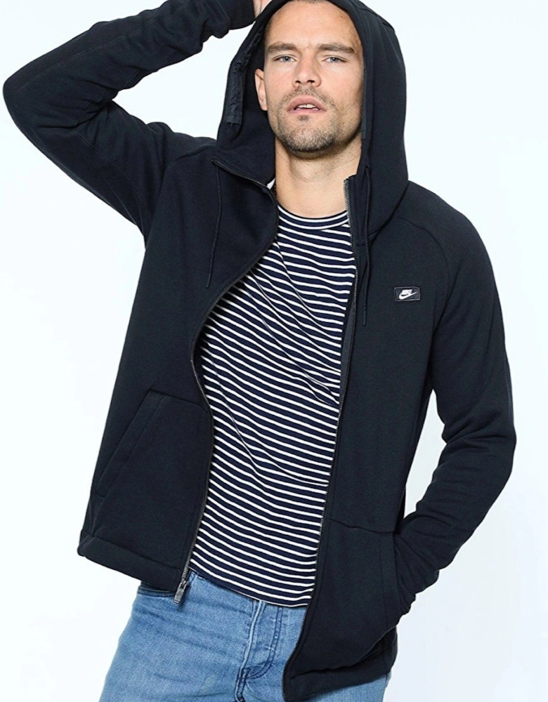 Nike Sportswear Modern Zip Up Hoodie In Black
