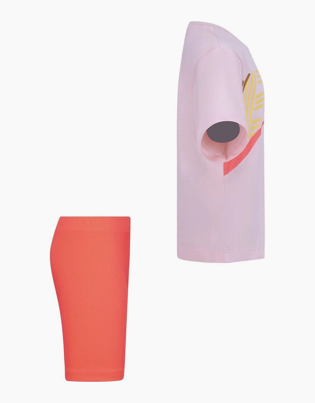 Roll Boxy T Shirt  And  Shorts Set