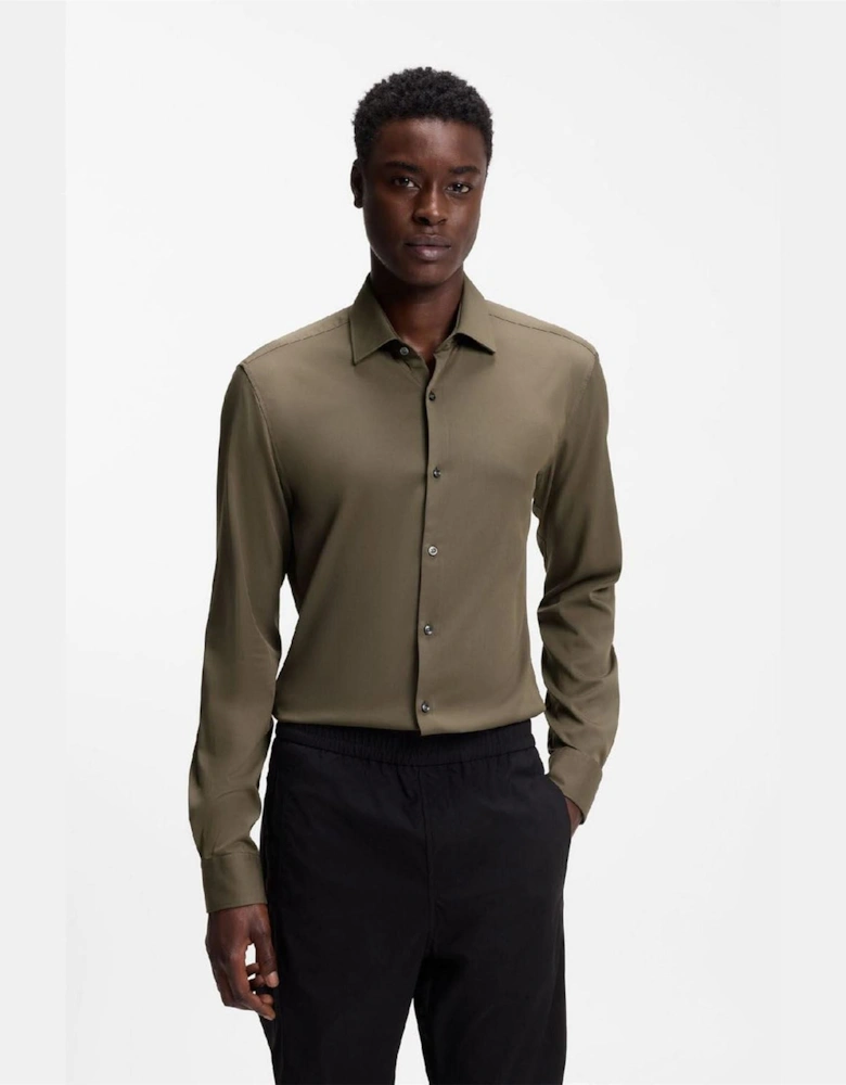 Kenno Slim Fit Shirt in Stretch Twill