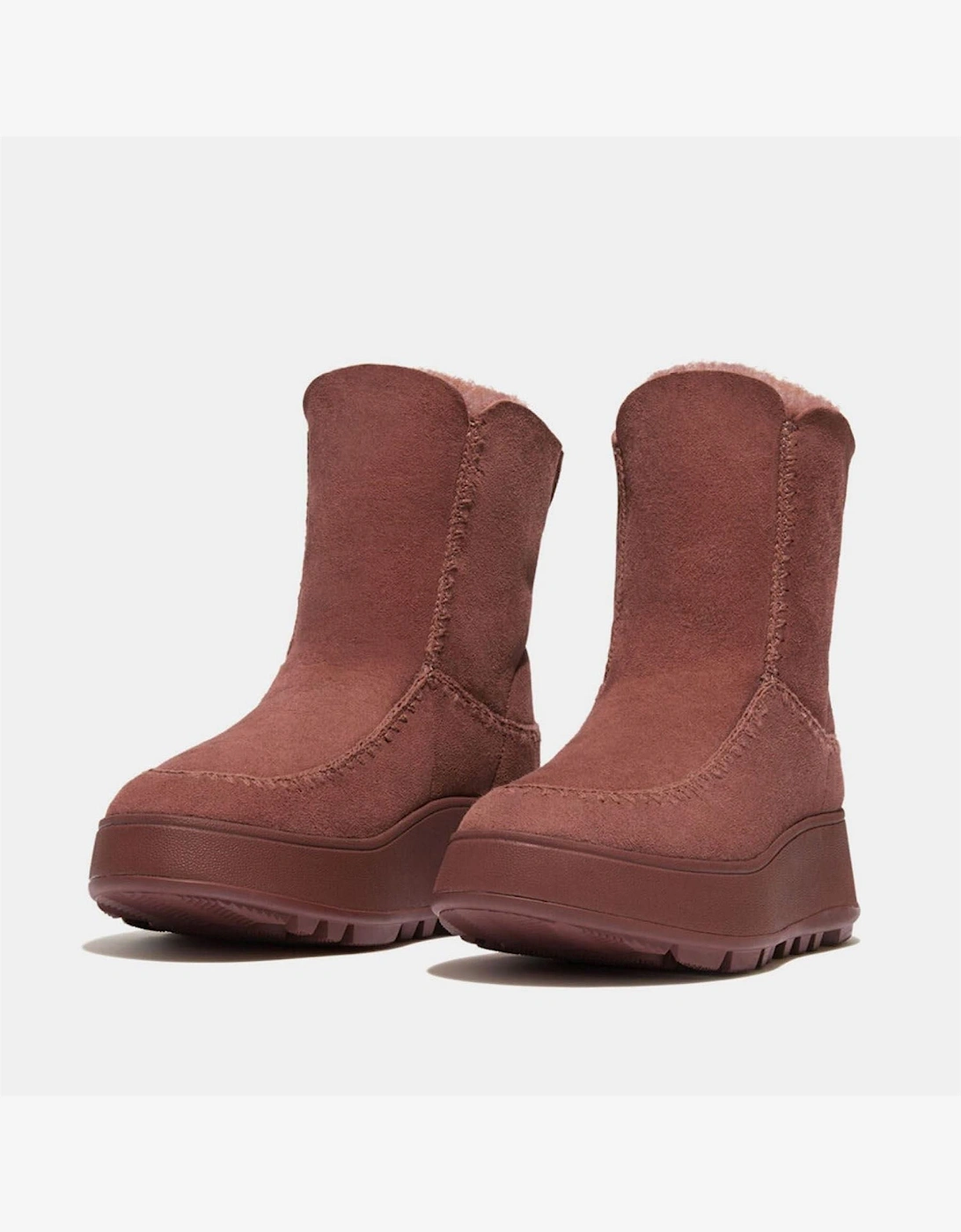 Mode Shearling Flatform Boots