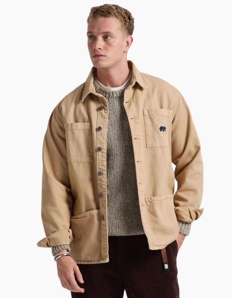 Trendsplant Albir Canvas Sand Overshirt