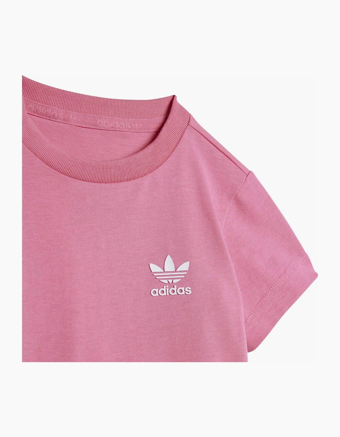 Rib Crew Neck Short Sleeve T-Shirt and Set