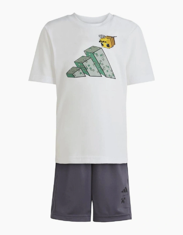 Graphic Print T-Shirt and Short Set
