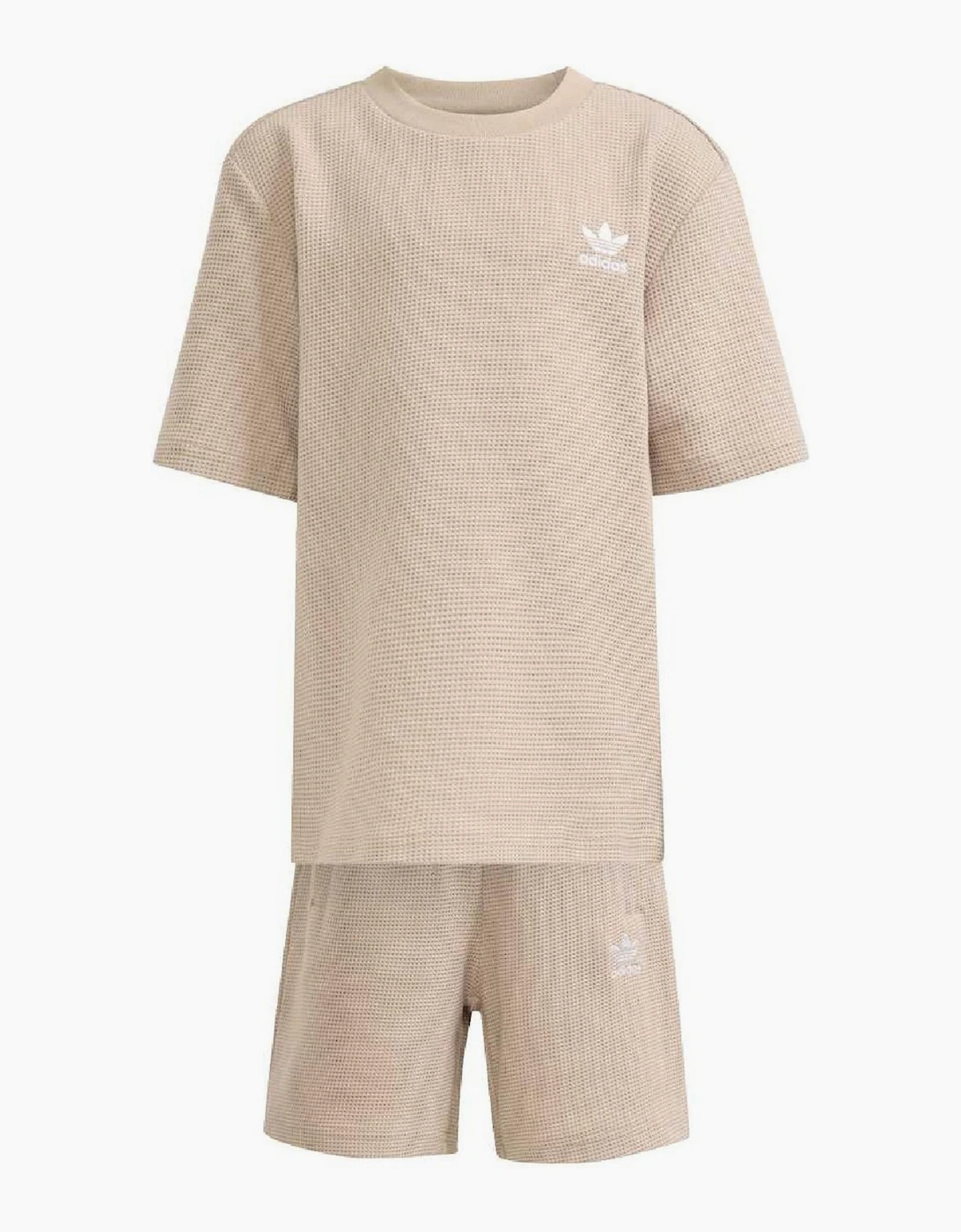 Infants Loose Waffle Short T-Shirt Set