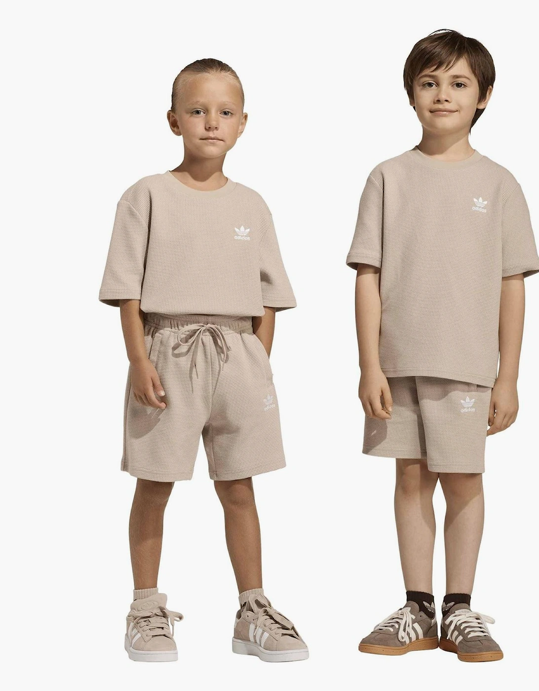 Infants Loose Waffle Short T-Shirt Set