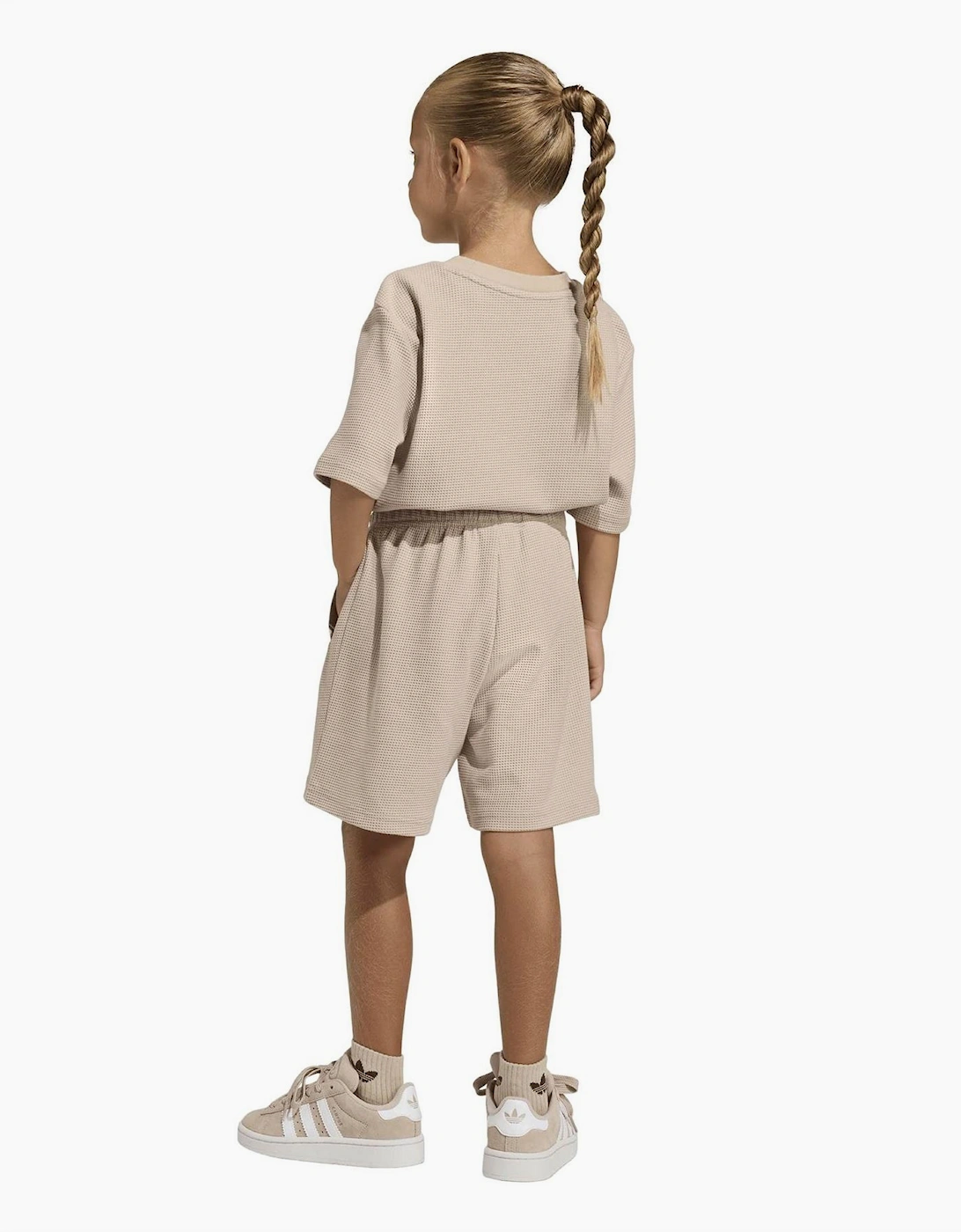 Infants Loose Waffle Short T-Shirt Set
