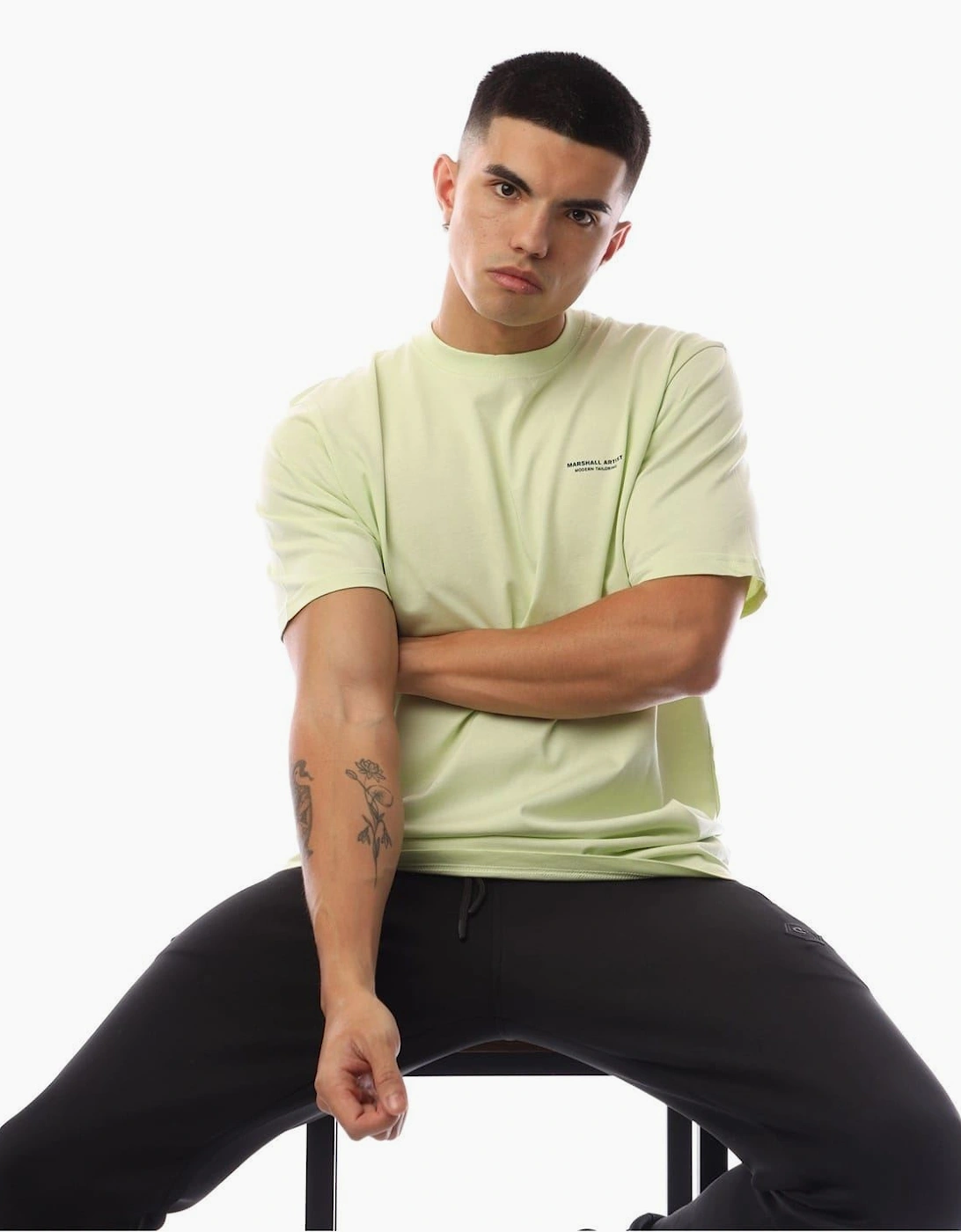 Chevron Graphic Crew Neck Short Sleeve T-Shirt