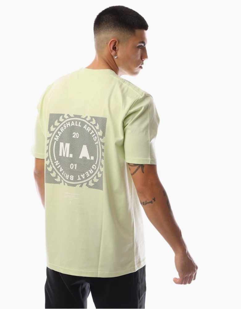 Chevron Graphic Crew Neck Short Sleeve T-Shirt