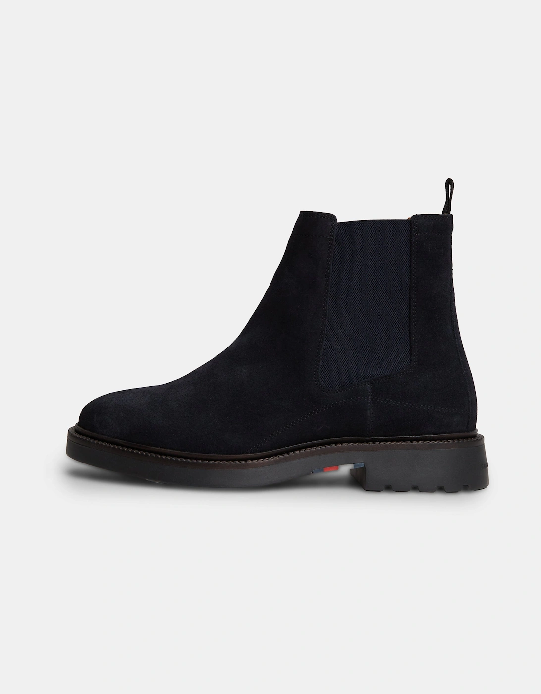 Tommy Hilfiger Corporate Casual Suede Mens Chelsea Boots - Navy Blue